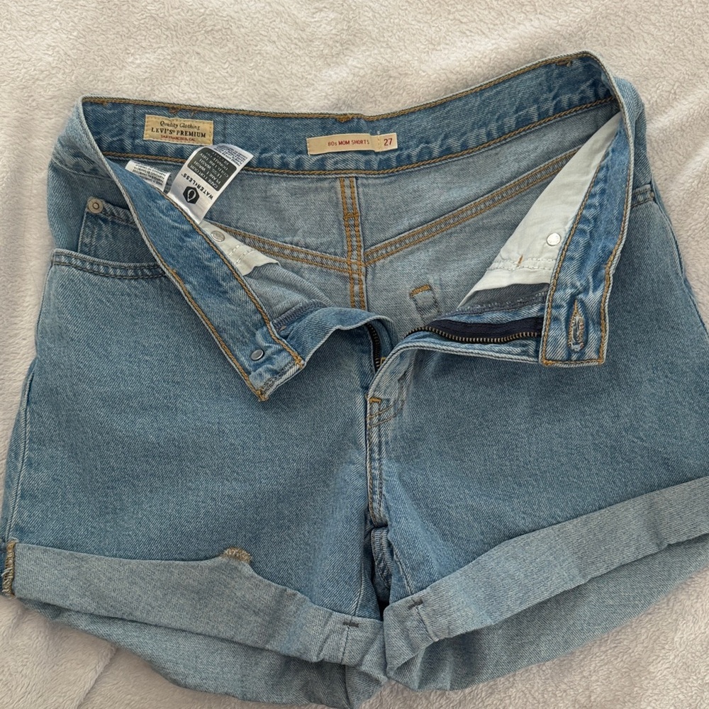 Levi's Light Blue Jean Shorts - Picture 1 of 6